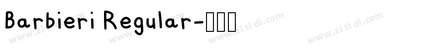 Barbieri Regular字体转换